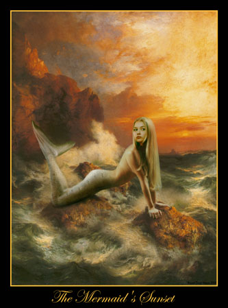 sunset mermaid Graphics Myspace