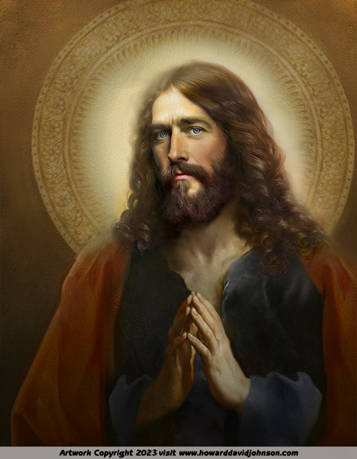 A Man of Sorrows portrait of Jesus Christ Art Painting Christian contemporary realistc  Catholic