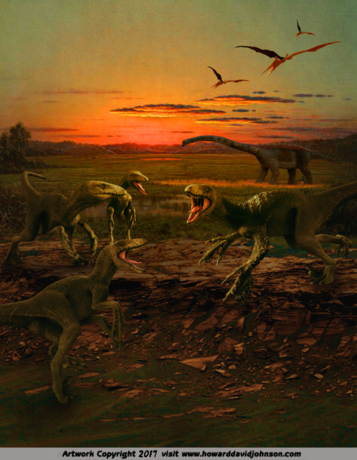 paleo art dinosaur painting alpha male challenge