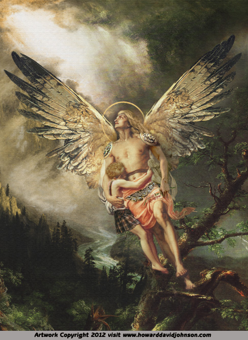angel painting dekiverance savior protector 