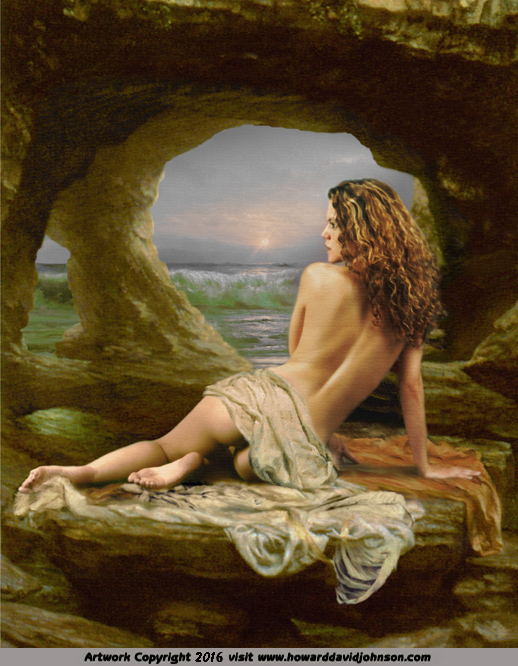 aphrodite venus goddess love lust Greek mythology Roman painting neo classical art