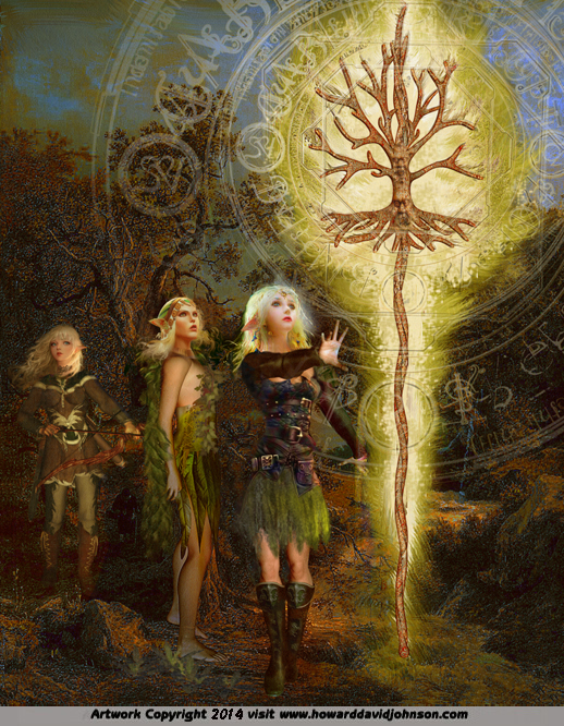 painitng of elven magic