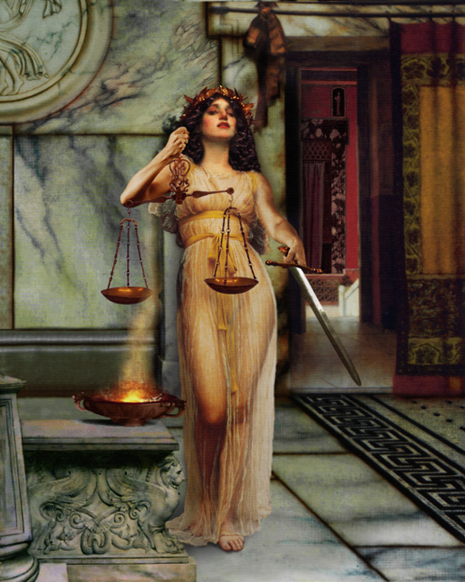 Dikē Greek goddess Justice justintia painting Greek mythology Roman neo classical art