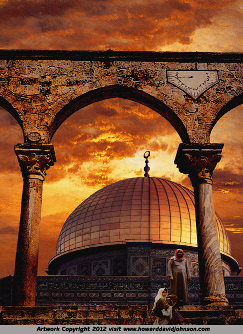 dome of the rock musslim faith art