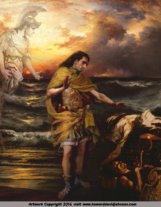achilles patroclas iliad Greek mythology Roman painting neo classical art