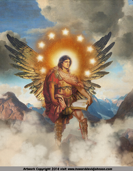 Archangel angel angelic painting portrate Uriel 
