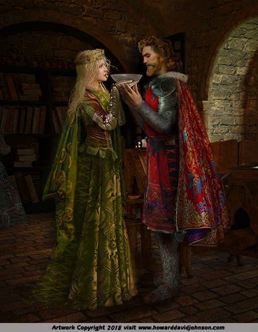 The Betrothal Of King Arthur And Guinevere~limited Edition Archival Grade Print 