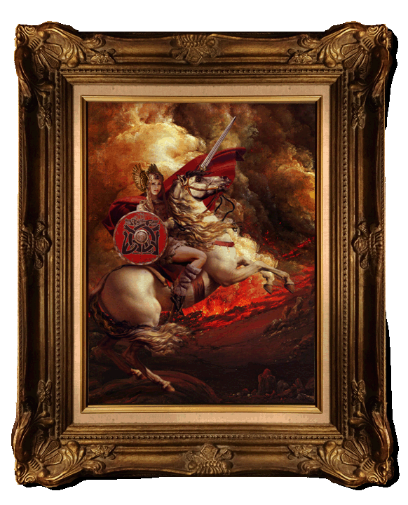 Handpainted beautiful goddess Oil Painting Canvas Wall Art Hand Painted Oil on Canvas Valkyrie Painting Picture for Home Decoration