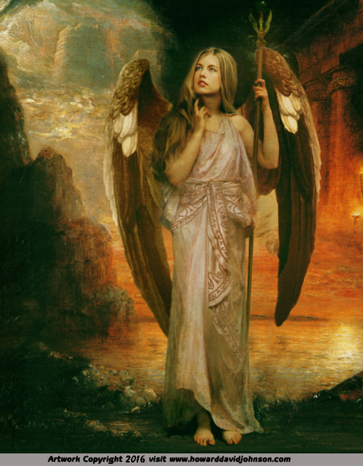 Angel art Painting of the Messinger 