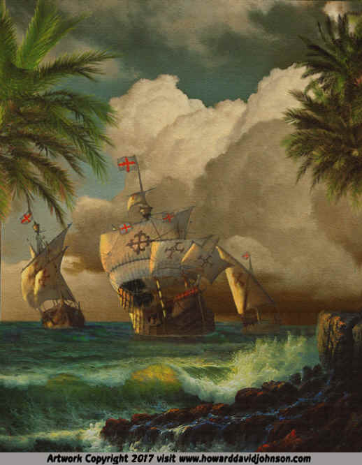 The Voyage of Columbus Nina Pinta Santa Maria Ships