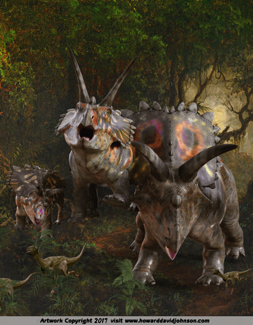 paleo art dinosaur painting