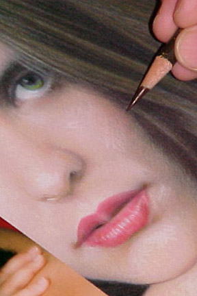 how to color pencil portrait 